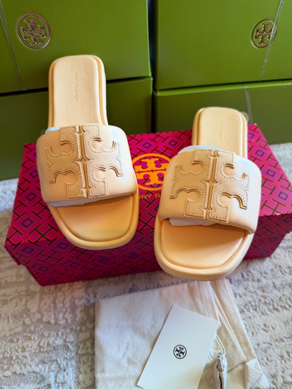 Tory Burch Double T Sport Slide Sandals